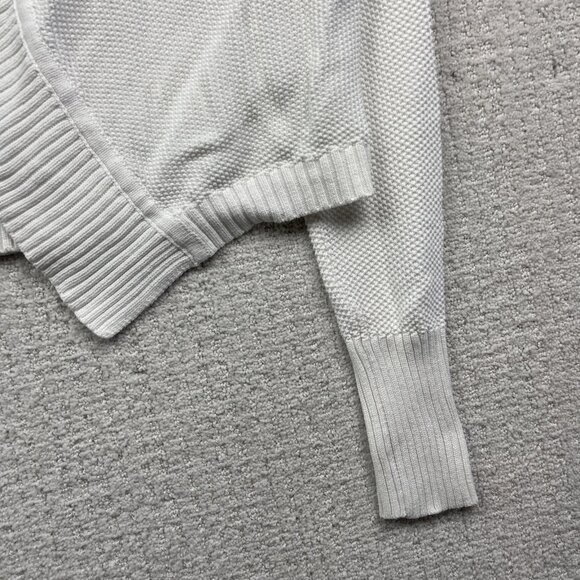 Banana Republic Womens Long Sleeve Open Shrug / Bolero Knit Sweater Sz M White - Picture 4 of 11